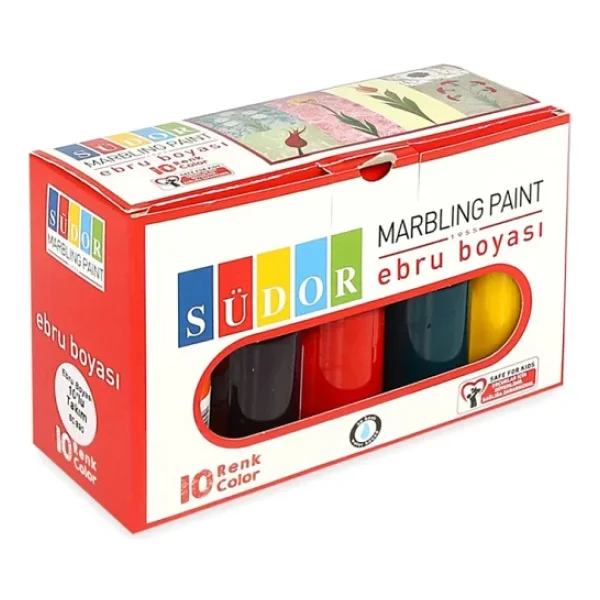 Südor Sd890 Ebru Seti 10 Renkx25ml - Görsel 5