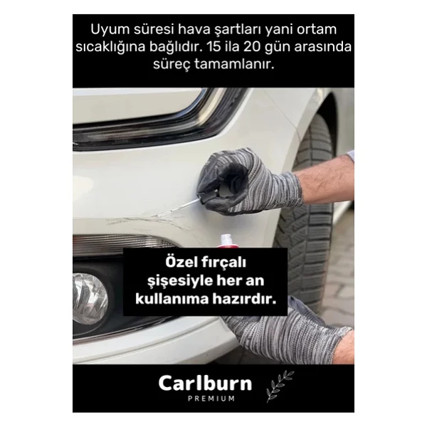Özel Suya Dayanıklı Mercedes Marka Uyumlu Çizik Taş Izi Giderici Onarıcı 20ml Oto Rötuş Boyası - Görsel 8