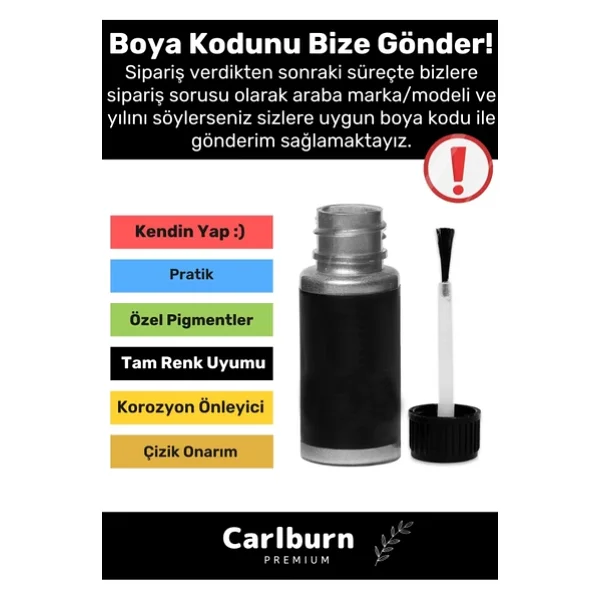 Özel Suya Dayanıklı Mercedes Marka Uyumlu Çizik Taş Izi Giderici Onarıcı 20ml Oto Rötuş Boyası - Görsel 4