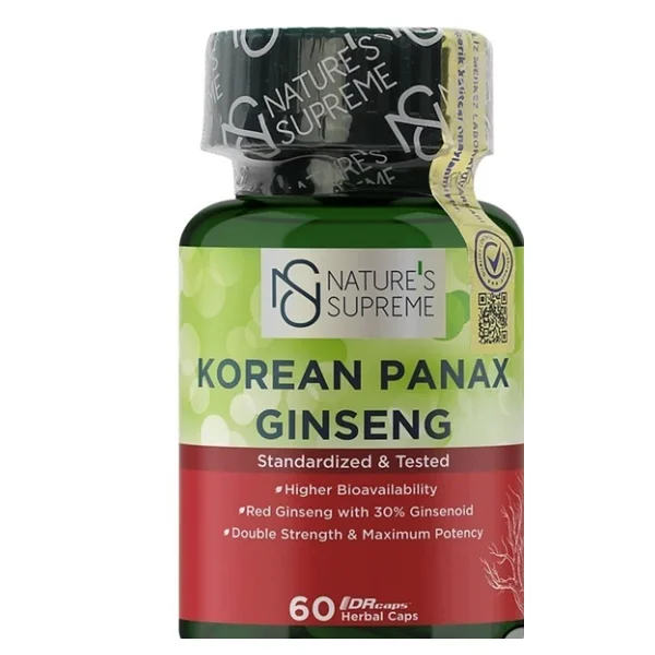 Nature 's Supreme Korean Panax Ginseng 60 Kapsül - Görsel 3
