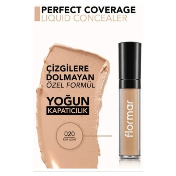 Flormar Perfect Coverage 020 Fair Light 5 Ml Likit Kapatıcı - Görsel 6