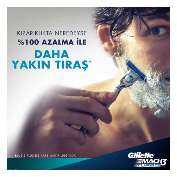 Gillette Mach3 Turbo 12'li Yedek Tıraş Bıçağı - Görsel 6