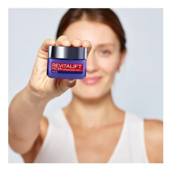 L'oreal Paris Revitalift Filler Hyaluronik Asit Yoğun Dolgunlaştırıcı 50 Ml Yaşlanma Karşıtı Gece Kremi - Görsel 9