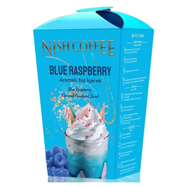 Nish Blue Raspberry Milkshake Toz İçecek 250 Gr - Görsel 2