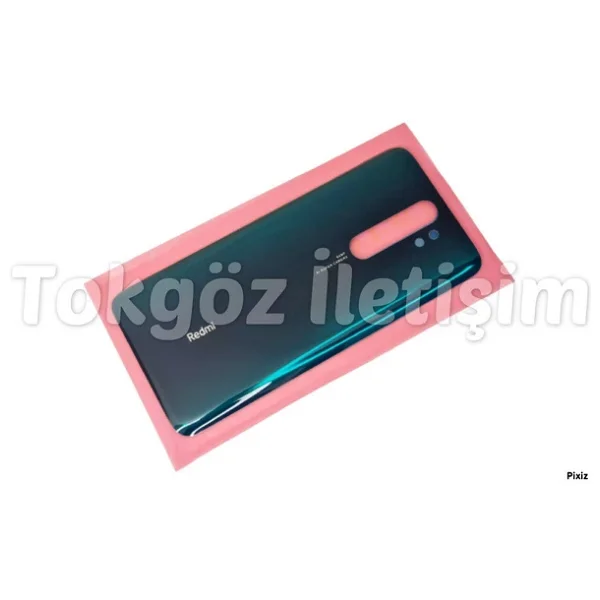 Xiaomi Redmi Note 8 Pro Arka Pil Batarya Kapağı (Cam) Yeşil - Görsel 2
