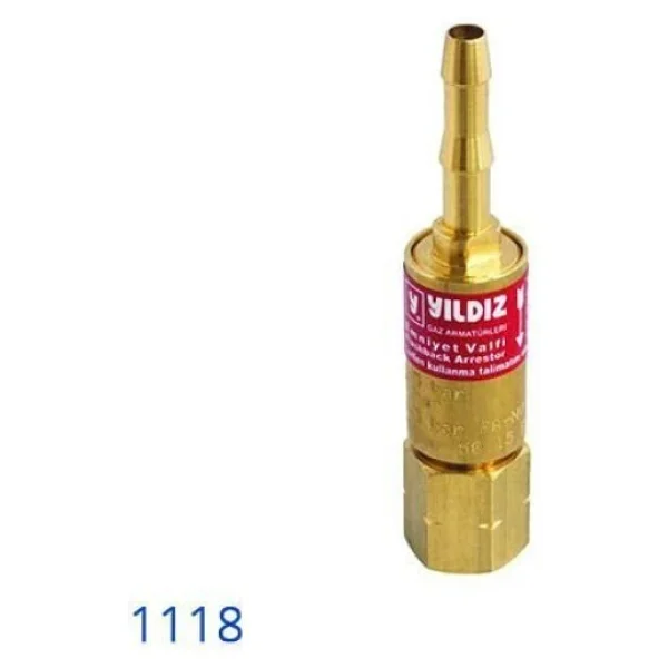 Yıldız 1118 Yanıcı Gaz Hamlaç Arkası Alev Emliyet Valfi - Görsel 5