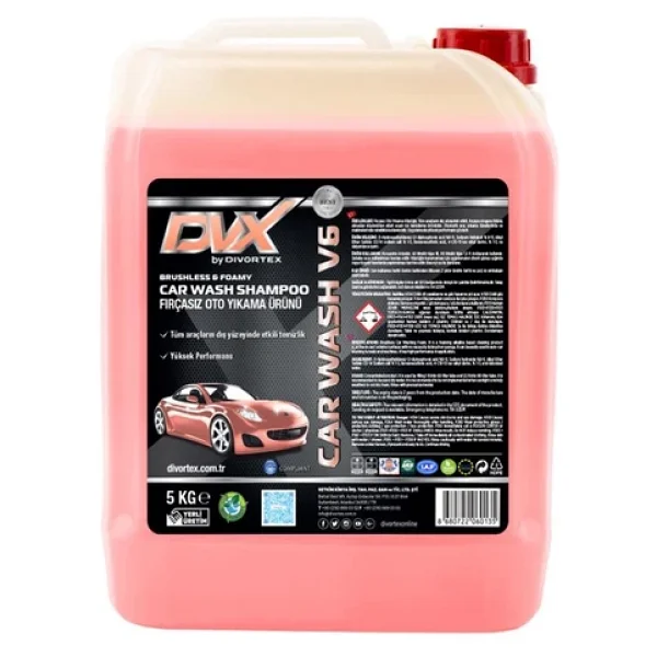 Divortex Car Wash V6 5 Kg Fırçasız Oto Şampuan - Görsel 5