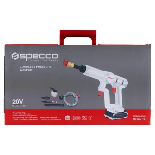 Specco 20v Akülü Yıkama Makinesi 30 Bar (2.0ah Akü Seti) - Görsel 7