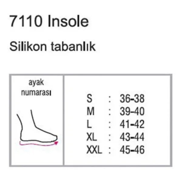 Orthocare 7110 Silikon Ortopedik Tabanlık - Görsel 4