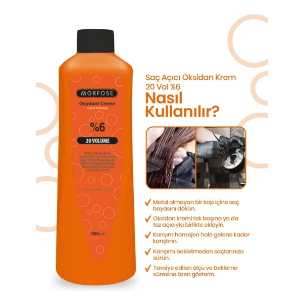 Morfose 1000 Ml %6 20 Vol Oksidan Kremi - Görsel 5
