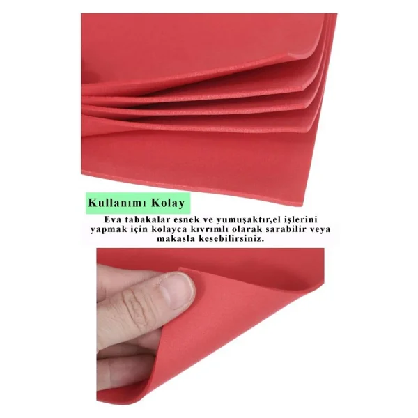 Pembe Eva 50x70 Cm 1 Adet Eva Sungeri Okul Kres Anasinifi Elisi Etkinlikleri - Görsel 2