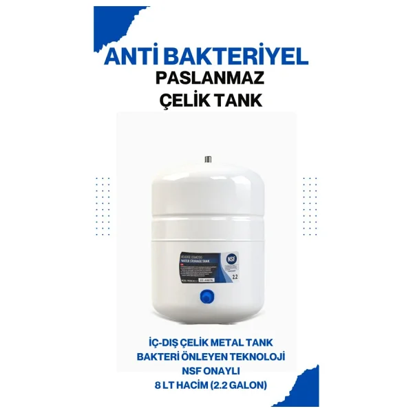 Overwater 10 Aşamalı 6 Filtreli Kapalı Kasa Pompasız Su Arıtma Cihazı - Görsel 5