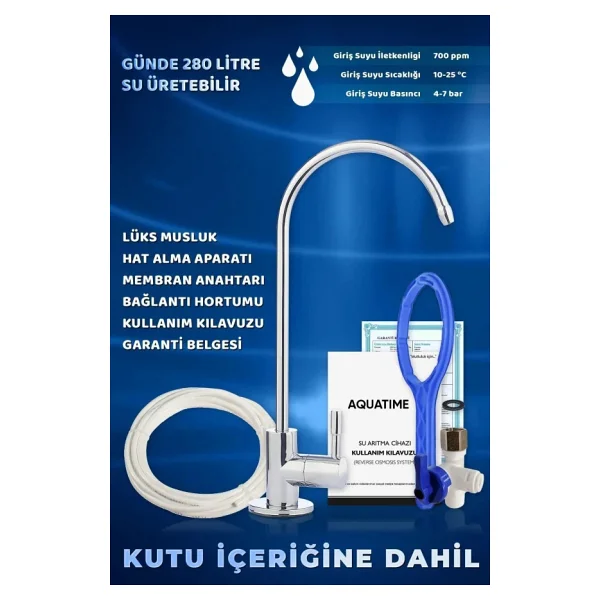 Overwater 10 Aşamalı 6 Filtreli Kapalı Kasa Pompasız Su Arıtma Cihazı - Görsel 6