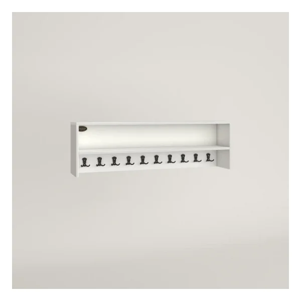 Kenzlife Elbise Askılığı Askılık Zeytuni Byz 35x120x20 Siyah 10 Adet Askı Portmanto Raflı - Görsel 5