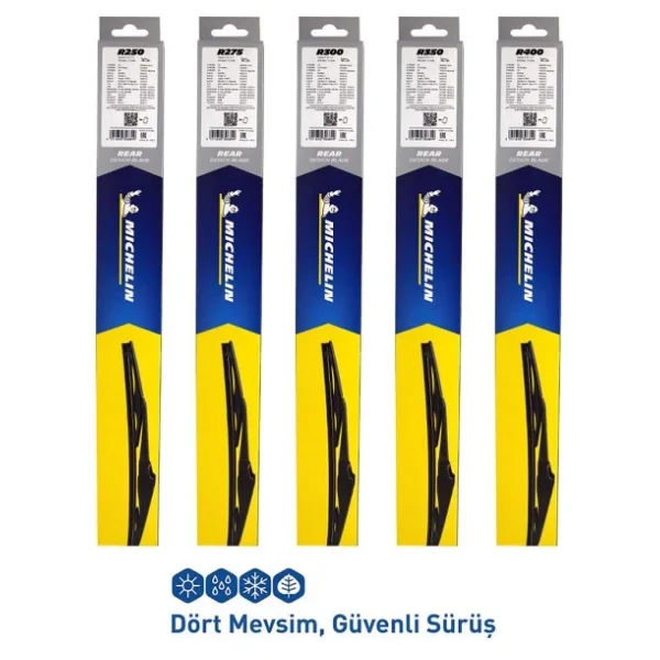 Michelin Rainforce Mcr350 350 Mm Universal Telli Hibrit Arka Silecek - Görsel 9