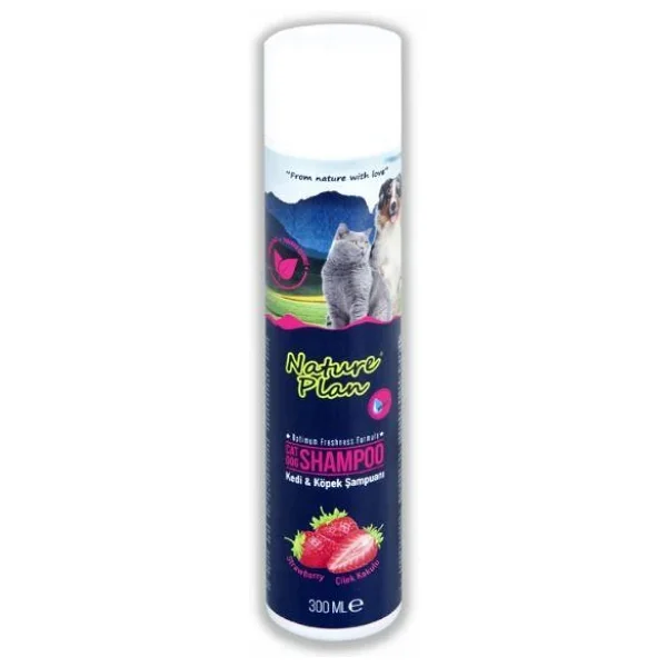 Nature Plan Çilek Kokulu 300 Ml Köpek Şampuanı, Kedi Şampuanı - Görsel 6
