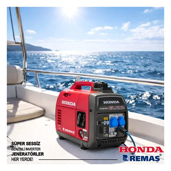 Honda Eu 22i 2.2 Kva İpli Inverter Çanta Benzinli Sessiz Jeneratör - Görsel 8