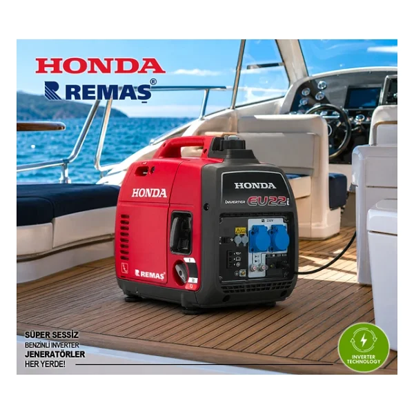 Honda Eu 22i 2.2 Kva İpli Inverter Çanta Benzinli Sessiz Jeneratör - Görsel 6