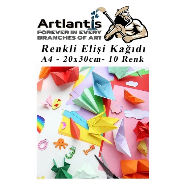 Elisi Kagidi A4 10 Renk 5 Paket El İsi Kagidi 10 Lu Kres Ana Sinifi Okul Oncesi Sinif Malzemesi - Görsel 7