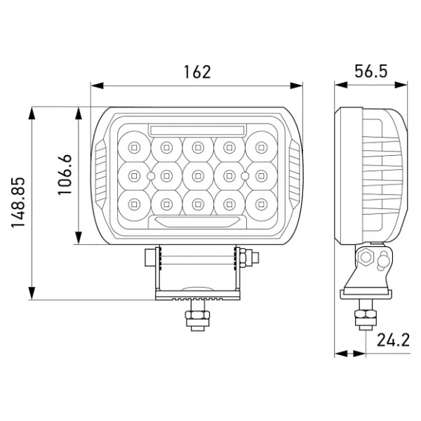 Hella Off-Road LED Lamba 12v-24v Caluefit 450 1fe358154-041 - Görsel 5