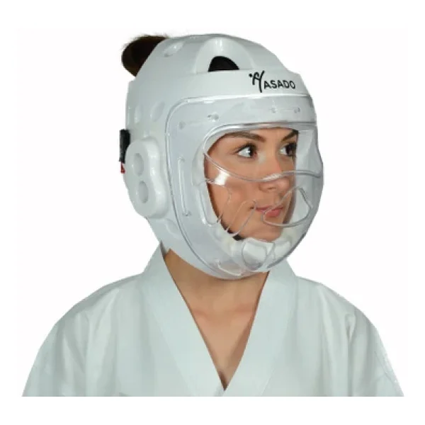 Haşado Taekwondo, Boks, Kickboks, Karate Kapalı Camlı Mantar Kask - Görsel 5