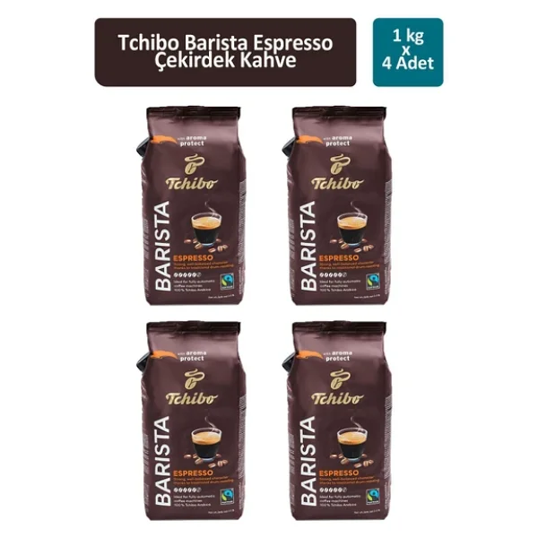Tchibo Barista Espresso Çekirdek Kahve 1 Kg 4'lü - Görsel 3