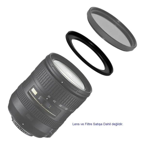 Ayex 43mm - 49mm Step-Up Ring Filtre Adaptörü 43-49mm - Görsel 6