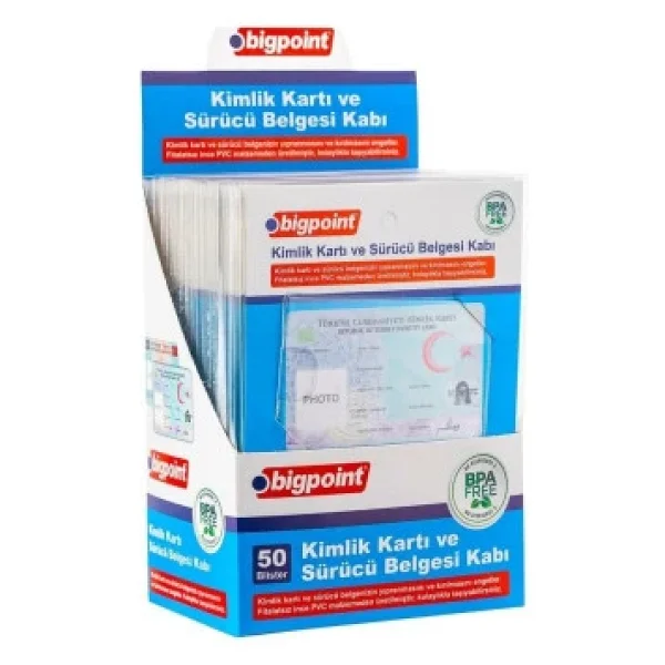 Bigpoint Kimlik Ve Ehliyet Kabı Şeffaf 86 X 54 Mm 2'li Set - Görsel 6