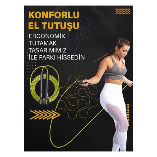 Proforce Atp-3000 Yeşil Atlama İpi - Görsel 4