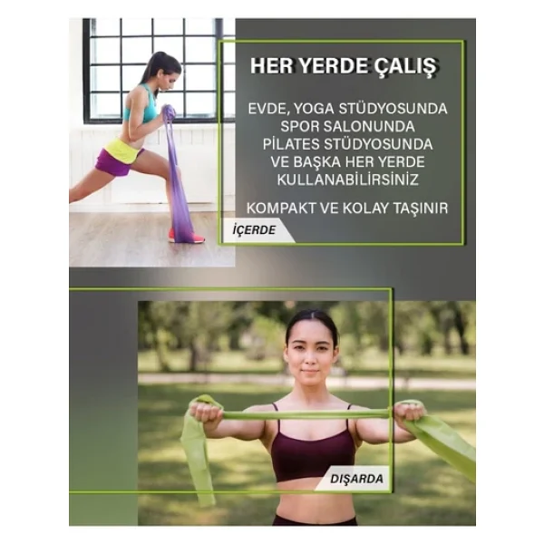 Proforce Pilates Lastiği Sert Rb Ss - Sarı Renk - Görsel 5