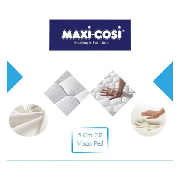 Maxi-Cosi Maxi-Cosi 90x190 Cotton Ortopedik Yatak Şiltesi Visco Yatak Pedi - Görsel 5