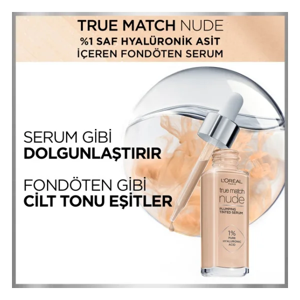 L'oreal Paris True Match Nude 0.5-2 Very Light 30 Ml Serum Fondöten - Görsel 4