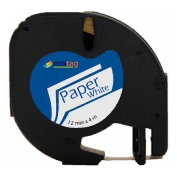 Ecotag Muadil Kağıt Şerit Beyaz 12 Mm X 4 Mt - Görsel 3