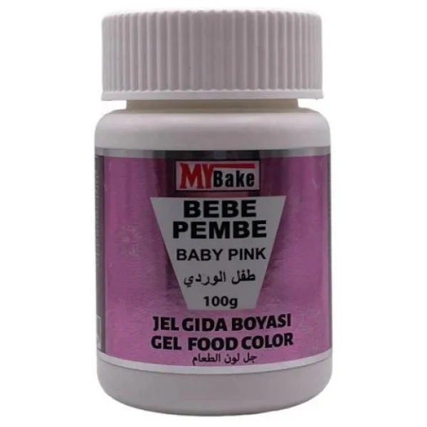 My Bake Jel Gıda Boyası Bebek Pembe 100 Gr - Görsel 3