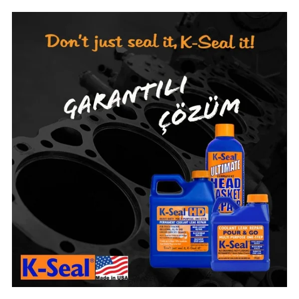 K-Seal Ultimate Cok Amacli Sivi Sogutma Sivisi Radyator Kacak Kalici Onarim 472ml - Görsel 4
