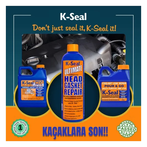 K-Seal Ultimate Cok Amacli Sivi Sogutma Sivisi Radyator Kacak Kalici Onarim 472ml - Görsel 9