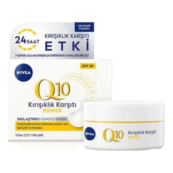 Nivea Q10 Power Kırışık Karşıtı 30 Faktör Yüksek Korumalı Gündüz Kremi 50 Ml - Görsel 7