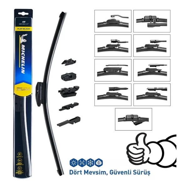 Michelin Multifit Mc33931 530 Mm Universal Muz Tipi Silecek - Görsel 6