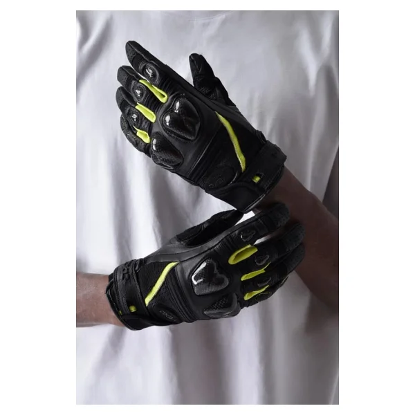 Vexo GP Tech Pro Air Siyah-Sarı Motosiklet Eldiveni - Görsel 4