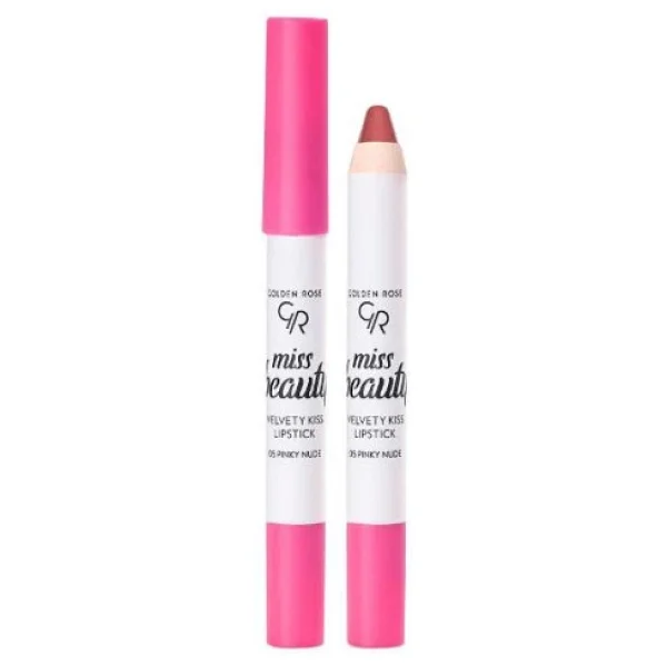 Golden Rose Miss Beauty Velvety Kiss Kalem Ruj Pinky Nude No: 05 - Görsel 5