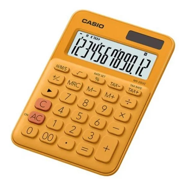 Casio Ms-20uc-Rg Turuncu Masaüstü Hesap Makinesi - Görsel 5