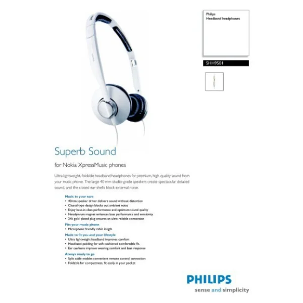 Philips Headband Headphones Shh9501/00 Kulaklik - Görsel 3