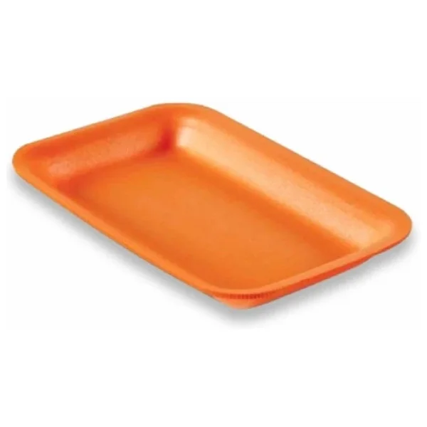 Tek Kullanimlik Kopuk 2000 Gr. Turuncu Servis Et Kiyma Saklama Tepsi Tabak -265x175x35mm. -100 Adet - Görsel 4
