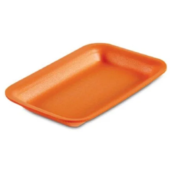 Tek Kullanimlik Kopuk 2000 Gr. Turuncu Servis Et Kiyma Saklama Tepsi Tabak -265x175x35mm. -100 Adet - Görsel 5