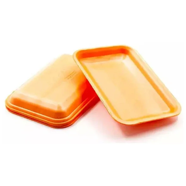Tek Kullanimlik Kopuk 2000 Gr. Turuncu Servis Et Kiyma Saklama Tepsi Tabak -265x175x35mm. -100 Adet - Görsel 7