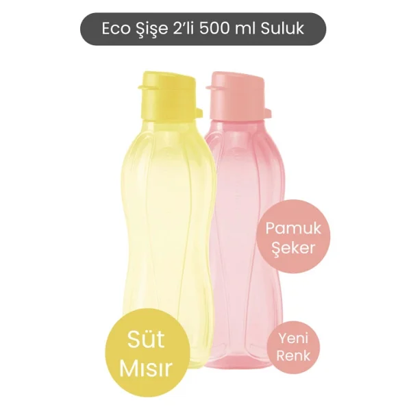 Tupperware Eco Şişe 2'li Suluk Set 500 Ml - Görsel 5