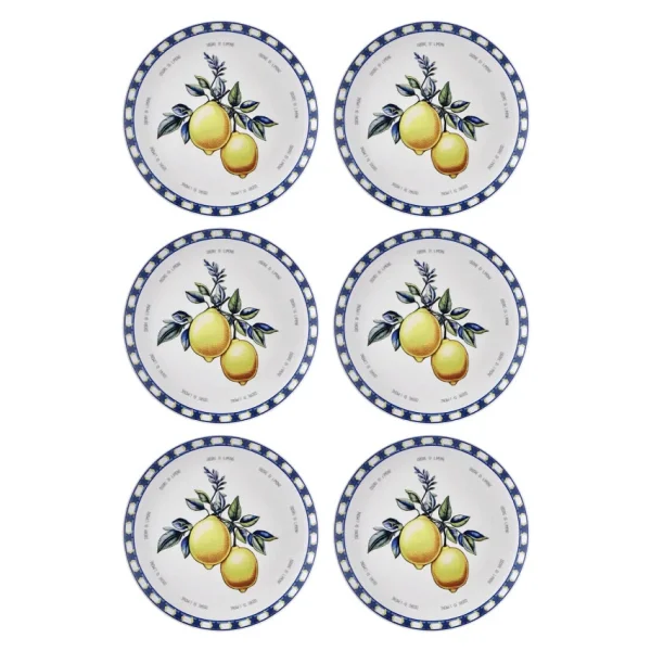 The Mia Odore Di Limone ODL004 26 cm 6'lı Servis Tabağı - Görsel 2