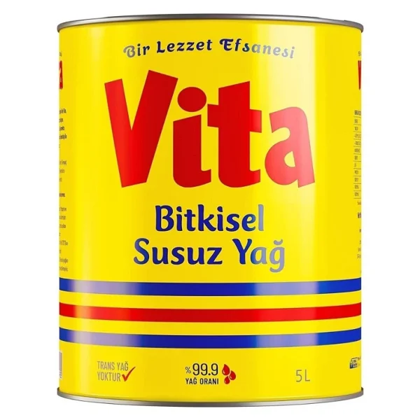 Vita Bitkisel Susuz Margarin 5 Lt - Görsel 4