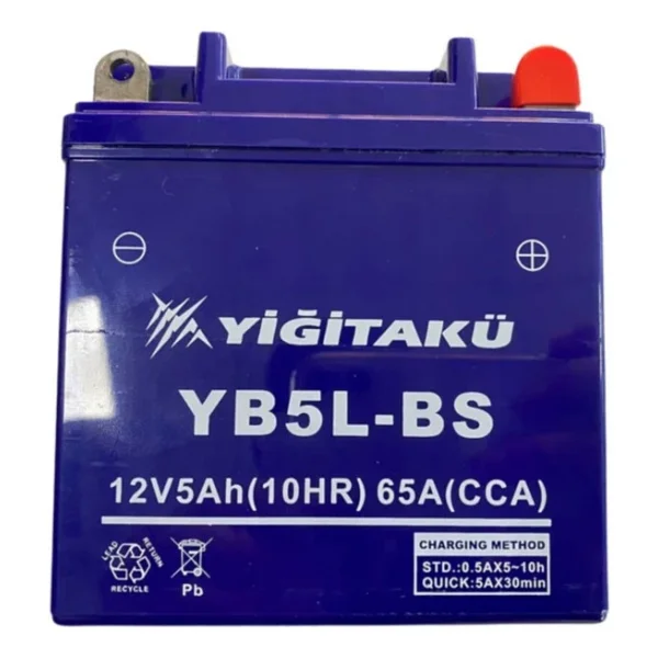 Yiğit Akü Yb5l-Bs 12v 5 Ah Motosiklet Aküsü - Görsel 5