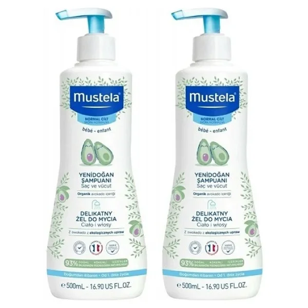 Mustela Gentle Cleansing Gel Yenidoğan Şampuanı 500 Ml 2 Adet - Görsel 7